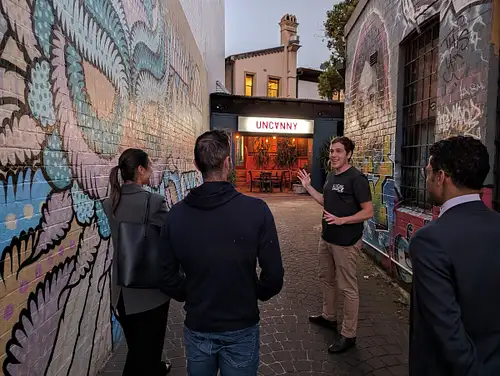 Small bars and street art Sydney